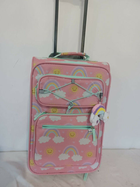 $160 New Crckt Kids 20" Unicorn Carry-On Suitcase Luggage Pink