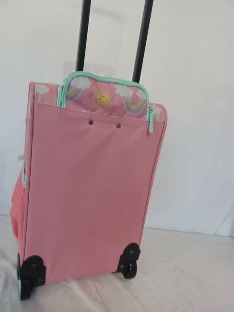 $160 New Crckt Kids 20" Unicorn Carry-On Suitcase Luggage Pink