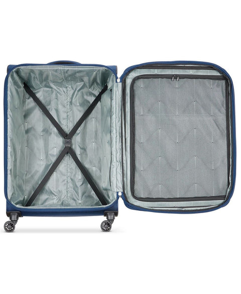 Delsey Optimax Lite 2.0 Expandable 28" Large Check-in Spinner Blue Luggage Tsa