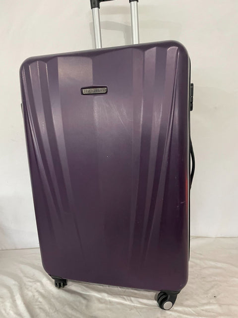 $380 Travel Select Courtland 30" Luggage Hard-case Check In Suitcase Purple TSA