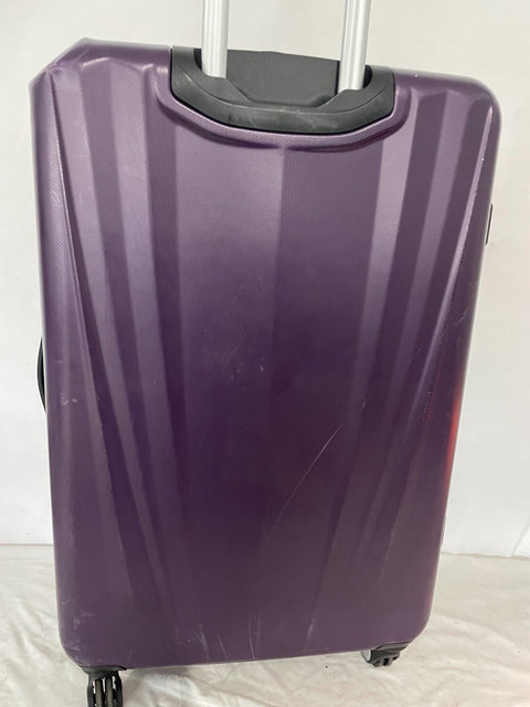 $380 Travel Select Courtland 30" Luggage Hard-case Check In Suitcase Purple TSA