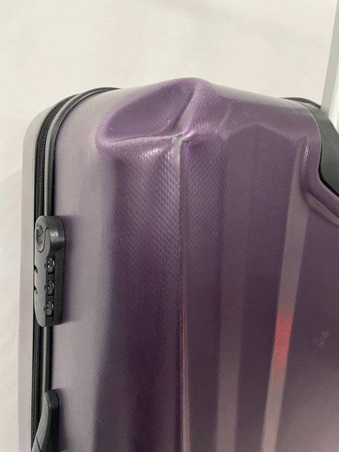 $380 Travel Select Courtland 30" Luggage Hard-case Check In Suitcase Purple TSA