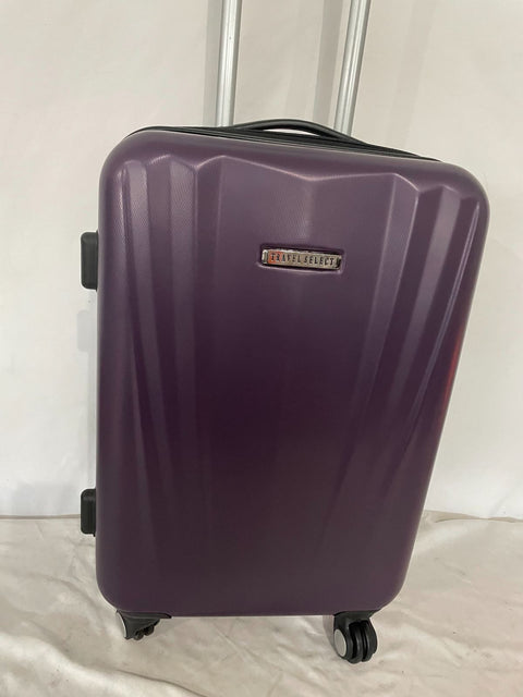 $280 Travel Select Courtland 22" Luggage Hard-case Carry On Suitcase Purple TSA