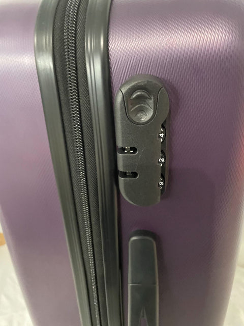 $280 Travel Select Courtland 22" Luggage Hard-case Carry On Suitcase Purple TSA