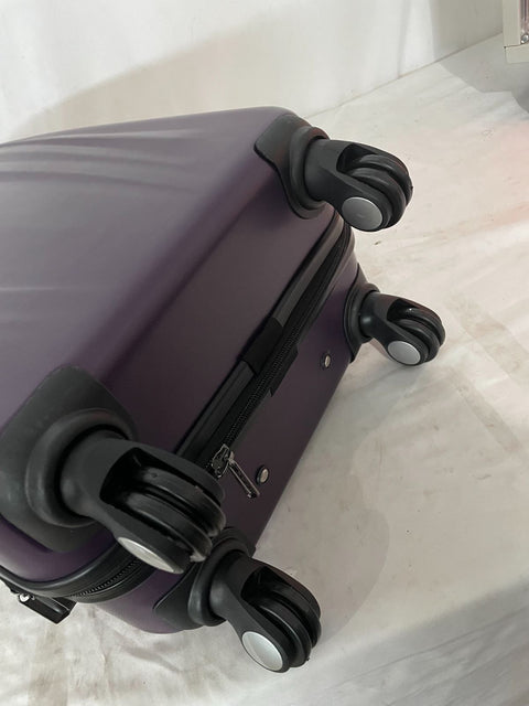 $280 Travel Select Courtland 22" Luggage Hard-case Carry On Suitcase Purple TSA
