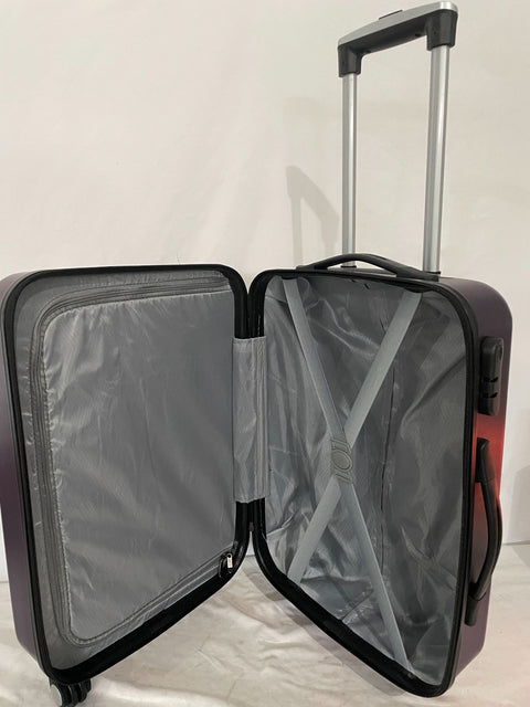 $280 Travel Select Courtland 22" Luggage Hard-case Carry On Suitcase Purple TSA