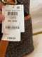 $109 Giani Bernini Women Block Signature Tote Shoulder Bag Brown Medium Size