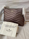 $298 New KATE SPADE Women's Medium crossbody Shoulder Bag Metallic Brown Quilted
