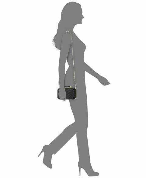 INC International Concepts Women's Black Shoulder Chain Party Clutch Sparky