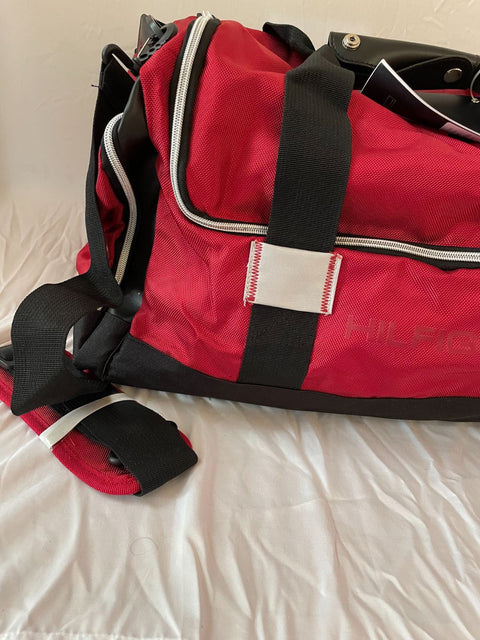 New Tommy Hilfiger 21" Duffel Bag Blue Travel Bag Red