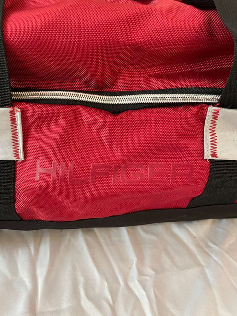 New Tommy Hilfiger 21" Duffel Bag Blue Travel Bag Red