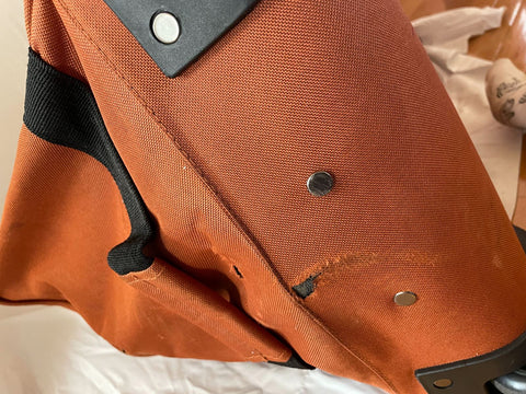 $150 Jeep Pilot 32" Wheeled Duffel Travel Bag Rolling Wheeled Orange