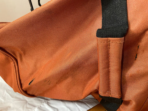 $150 Jeep Pilot 32" Wheeled Duffel Travel Bag Rolling Wheeled Orange