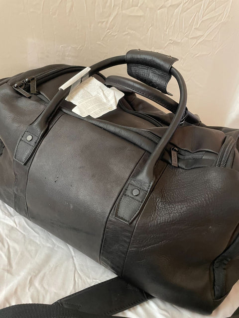 $720 Kenneth Cole Reaction Colombian Leather 20" Single Compartment Duffel Bag