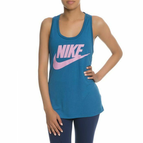 New NIKE Women's Sleeveless NIKE Logo Sleeveless Essential Tank Top Size M