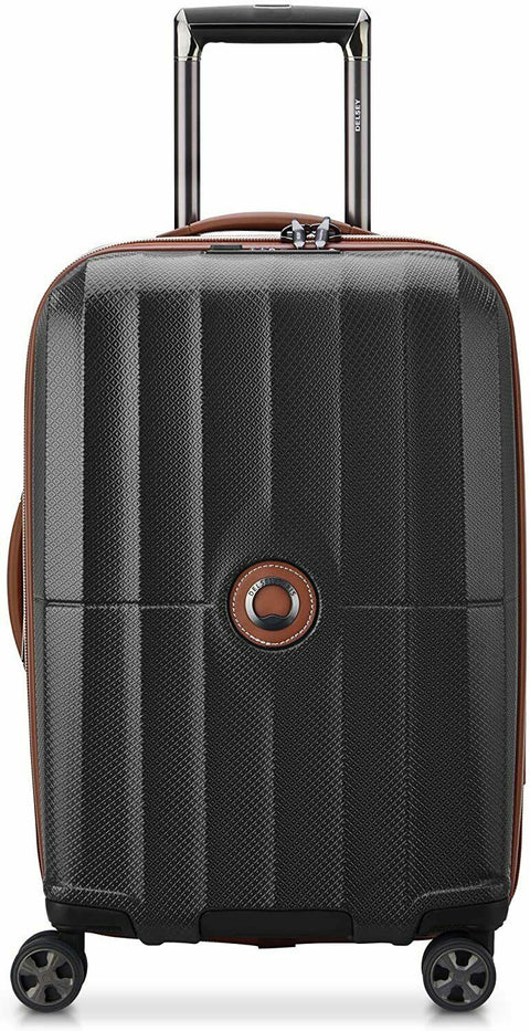 $560 DELSEY St. Tropez 24" Hard-side Spinner Luggage Suitcase Black Check-In