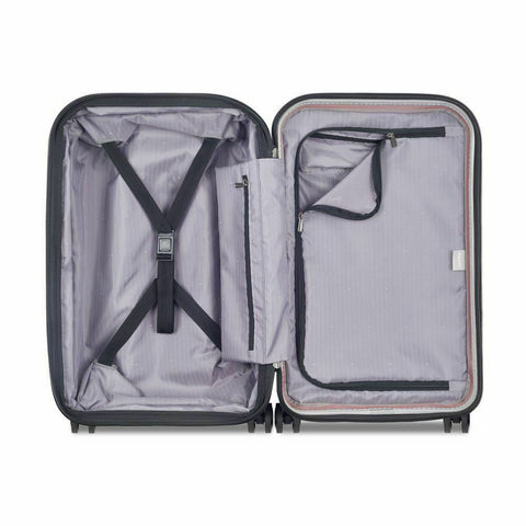 $560 New DELSEY Paris Securitime Expandable Luggage Spinner Wheels Carry On 21"