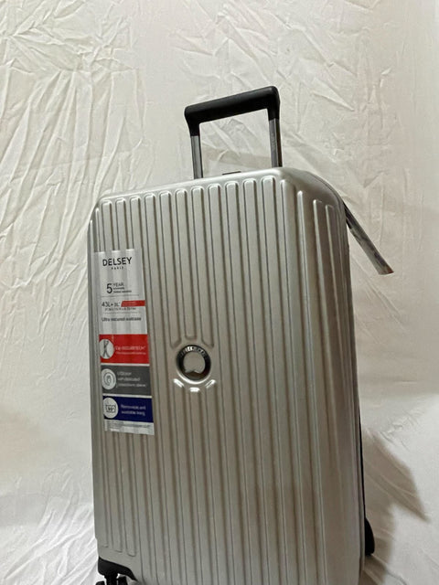 $560 New DELSEY Paris Securitime Expandable Luggage Spinner Wheels Carry On 21"
