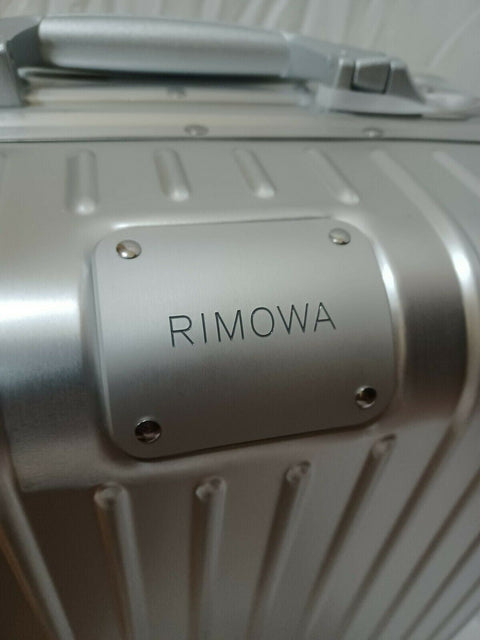 New Rimowa ORIGINAL Cabin Silver Aluminum Carry On 21" Luggage Spinner Suitcase