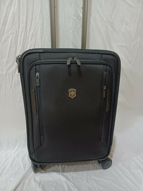 $900 Victorinox Swiss Army VX Avenue 22" Frequent Flyer Carry-On Black Luggage