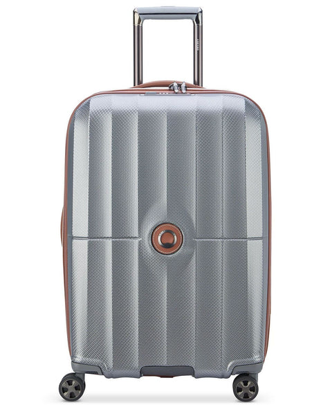 $560 DELSEY St. Tropez 24" Hard Spinner Luggage Suitcase Gray Medium Spinner