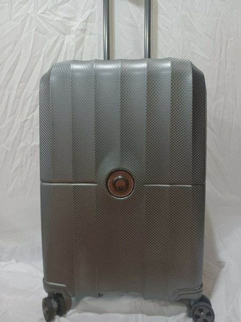 $560 DELSEY St. Tropez 24" Hard Spinner Luggage Suitcase Gray Medium Spinner