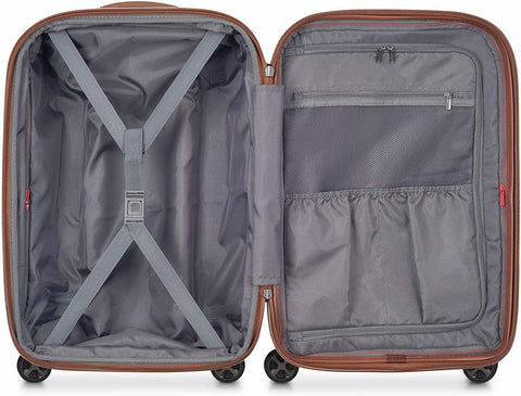 $520 DELSEY St. Tropez 20" Hard Spinner Luggage Suitcase Carry On Blue Tsa