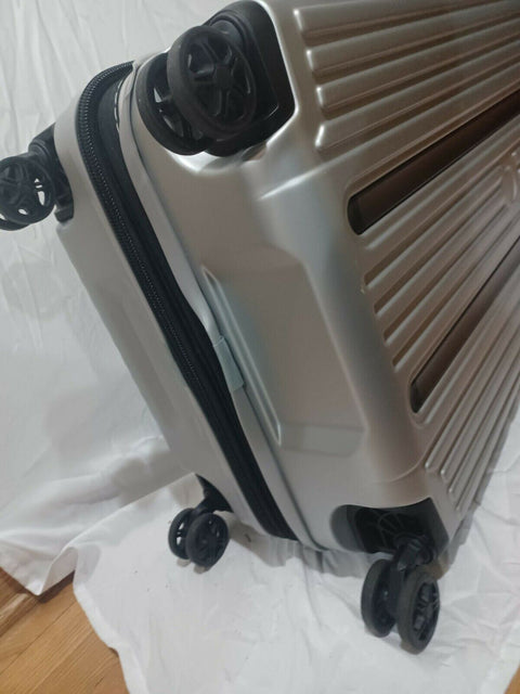 $600 New DELSEY Paris Securitime Expandable Luggage Spinner Suitcase 25" Medium
