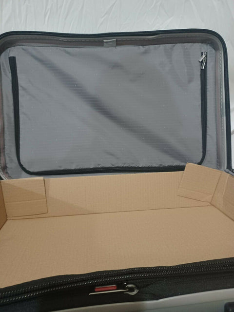 $600 New DELSEY Paris Securitime Expandable Luggage Spinner Suitcase 25" Medium