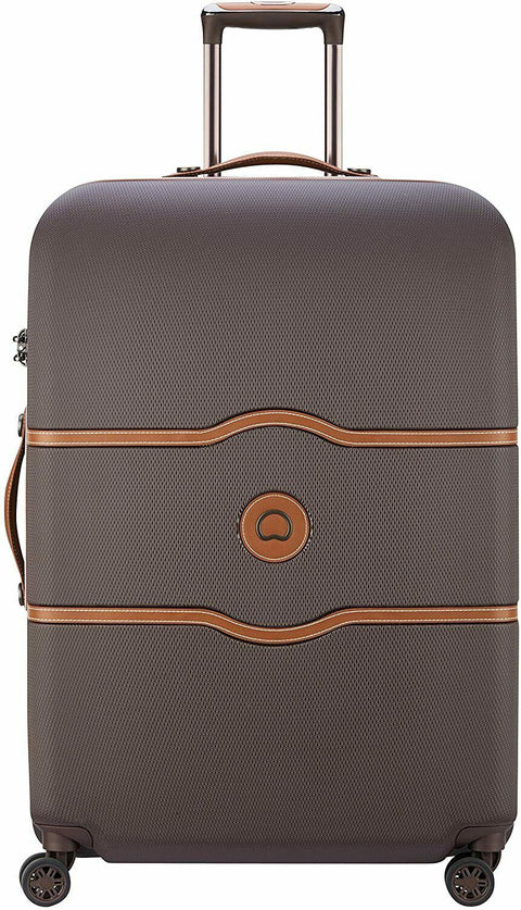 $870 DELSEY Paris Chatelet Air Hardside Luggage Spinner Chocolate 28" Suitcase