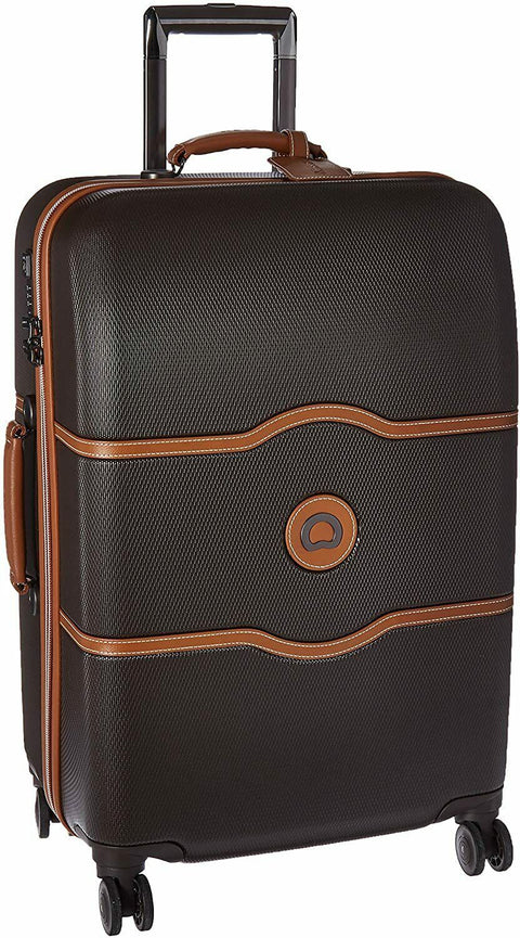$870 DELSEY Paris Chatelet Air Hardside Luggage Spinner Chocolate 28" Suitcase