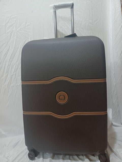 $870 DELSEY Paris Chatelet Air Hardside Luggage Spinner Chocolate 28" Suitcase