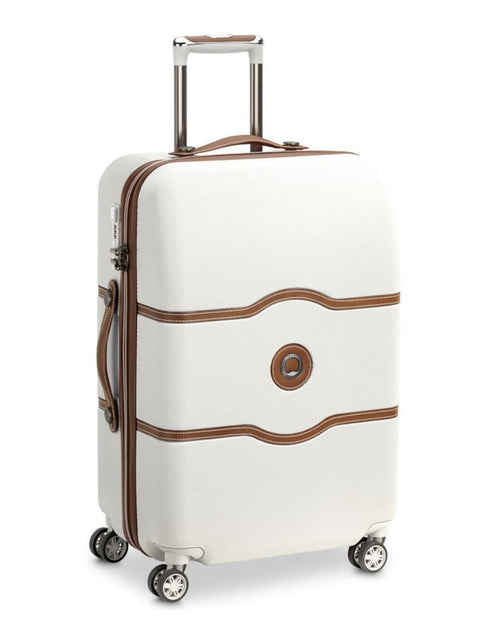 $780 DELSEY Paris Chatelet Air Hardside Luggage Spinner Champagne 24" Suitcase