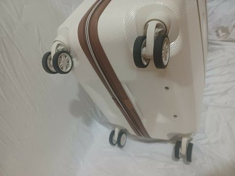 $780 DELSEY Paris Chatelet Air Hardside Luggage Spinner Champagne 24" Suitcase