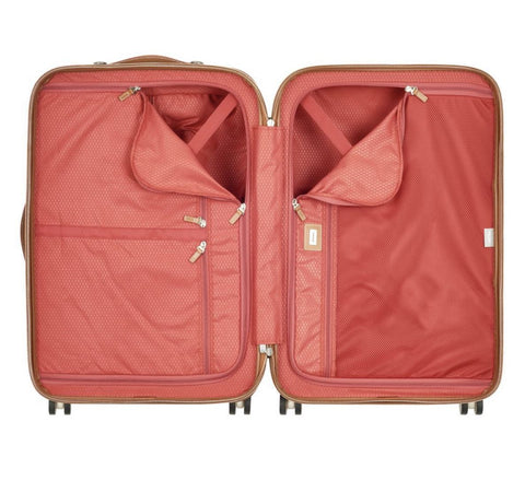 $780 DELSEY Paris Chatelet Air Hardside Luggage Spinner Champagne 24" Suitcase