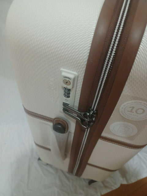 $780 DELSEY Paris Chatelet Air Hardside Luggage Spinner Champagne 24" Suitcase