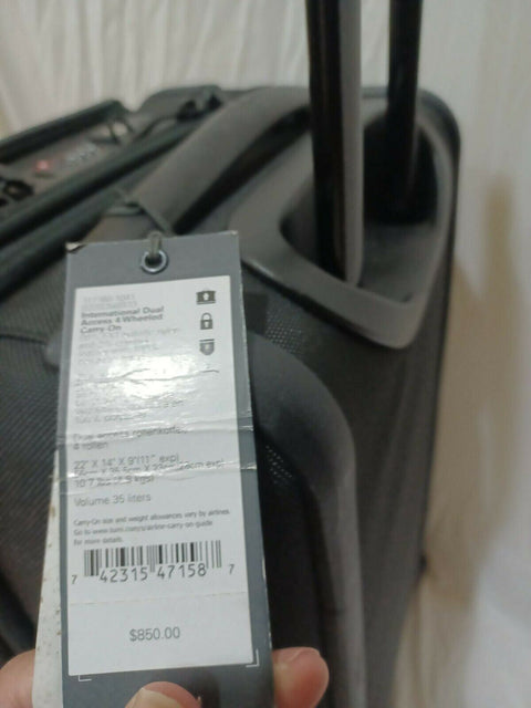$895 TUMI Alpha 3 International Dual Access Spinner Wheel Carry-On Luggage 22"