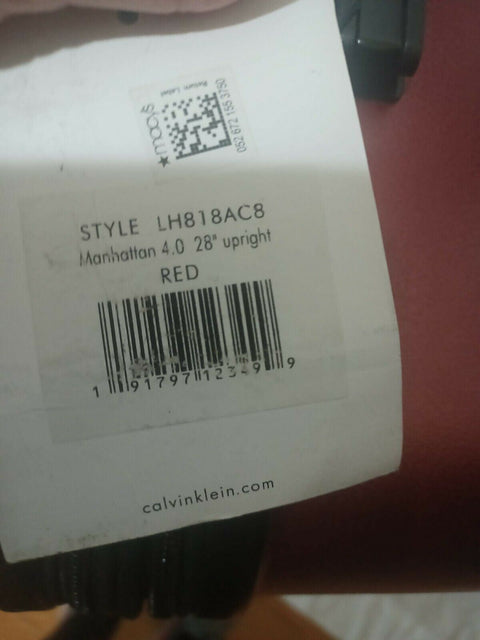 $550 New Calvin Klein Manhattan 4.0 Hardside Spinner Luggage TSA Lock Red 28"
