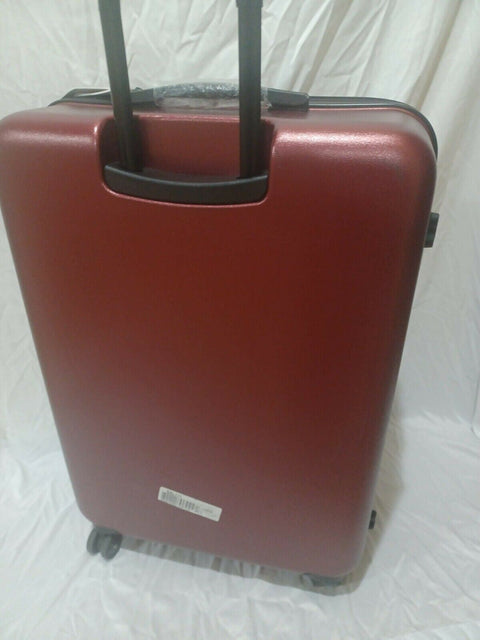 $550 New Calvin Klein Manhattan 4.0 Hardside Spinner Luggage TSA Lock Red 28"