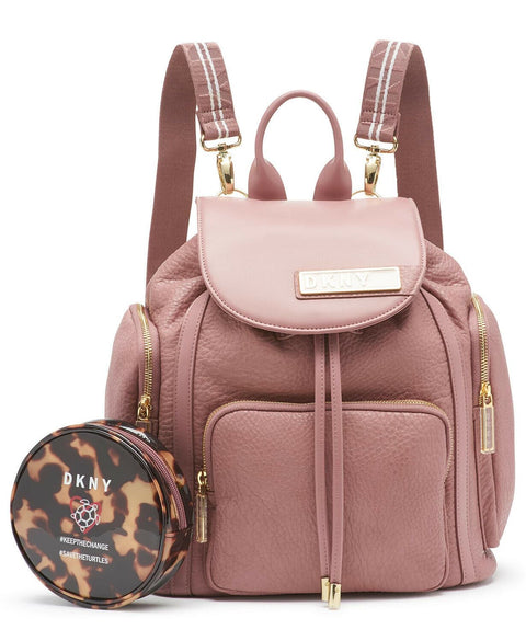 $275 New DKNY Women's Rapture Backpack Leather Shoulder Bag Pink