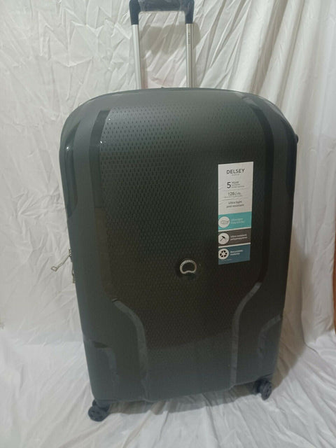 $660 DELSEY Paris Clavel Hard Expandable Luggage Spinner Wheels Dark Gray 30"