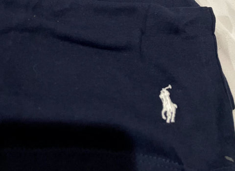 Polo Ralph Lauren Boys V-Neck T Shirt Blue Short Sleeve Pony Logo Basic XL 18-20