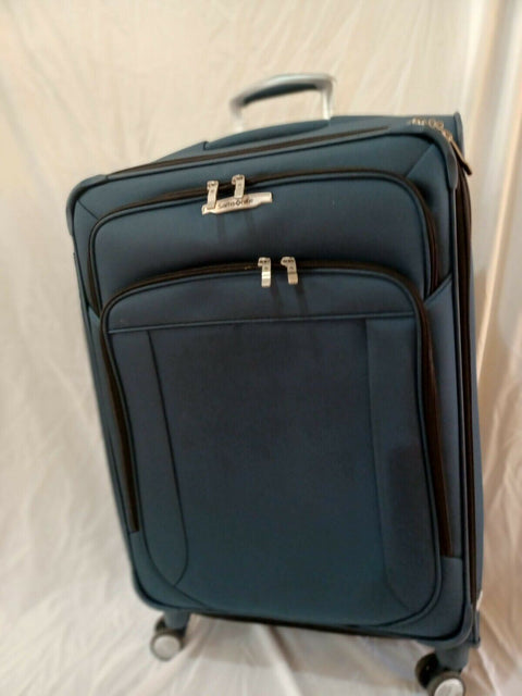 $440 Samsonite Lite-Air DLX 25" Expandable Spinner Suitcase Luggage Teal Blue