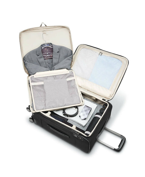 $700 Samsonite Silhouette 17 30" Check-in Expandable Softside Spinner Black TSA