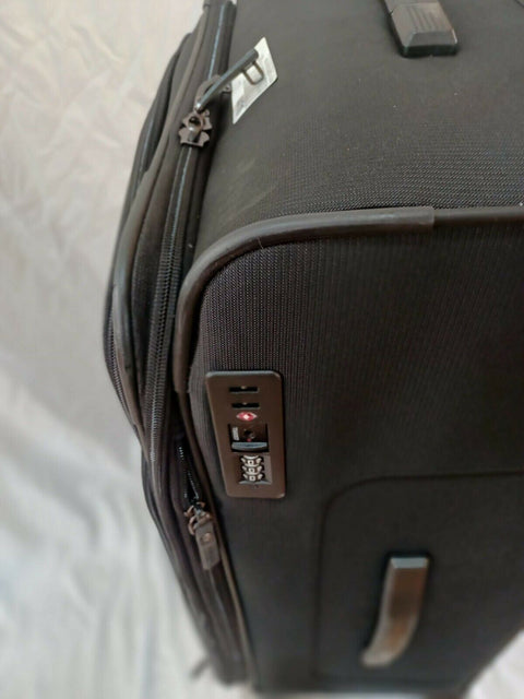 $700 Samsonite Silhouette 17 30" Check-in Expandable Softside Spinner Black TSA