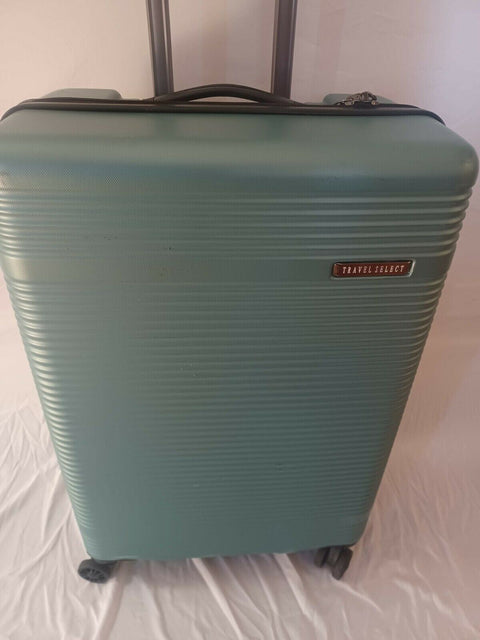 Travel Select Jaylen 25" Hard Spinner Check -In  Luggage Suitcase Teal Blue