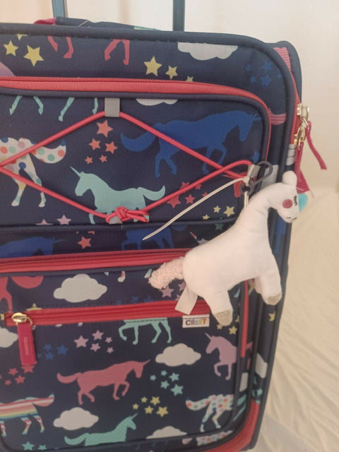 $160 New Crckt Kids 20" Carry-On Suitcase Luggage Blue Printed