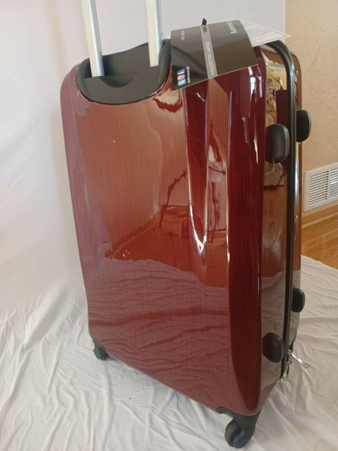 $620 New CHAMPS Escape Hardside Luggage Suitcase Rose Red Tsa lock 28"