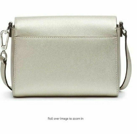 $198 Calvin Klein Women's Clara Stucco Leather Demi Shoulder Crossbody Bag