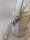 Alfani Women's Woven Bucket Crossbody Shoulder Bag White Handbag
